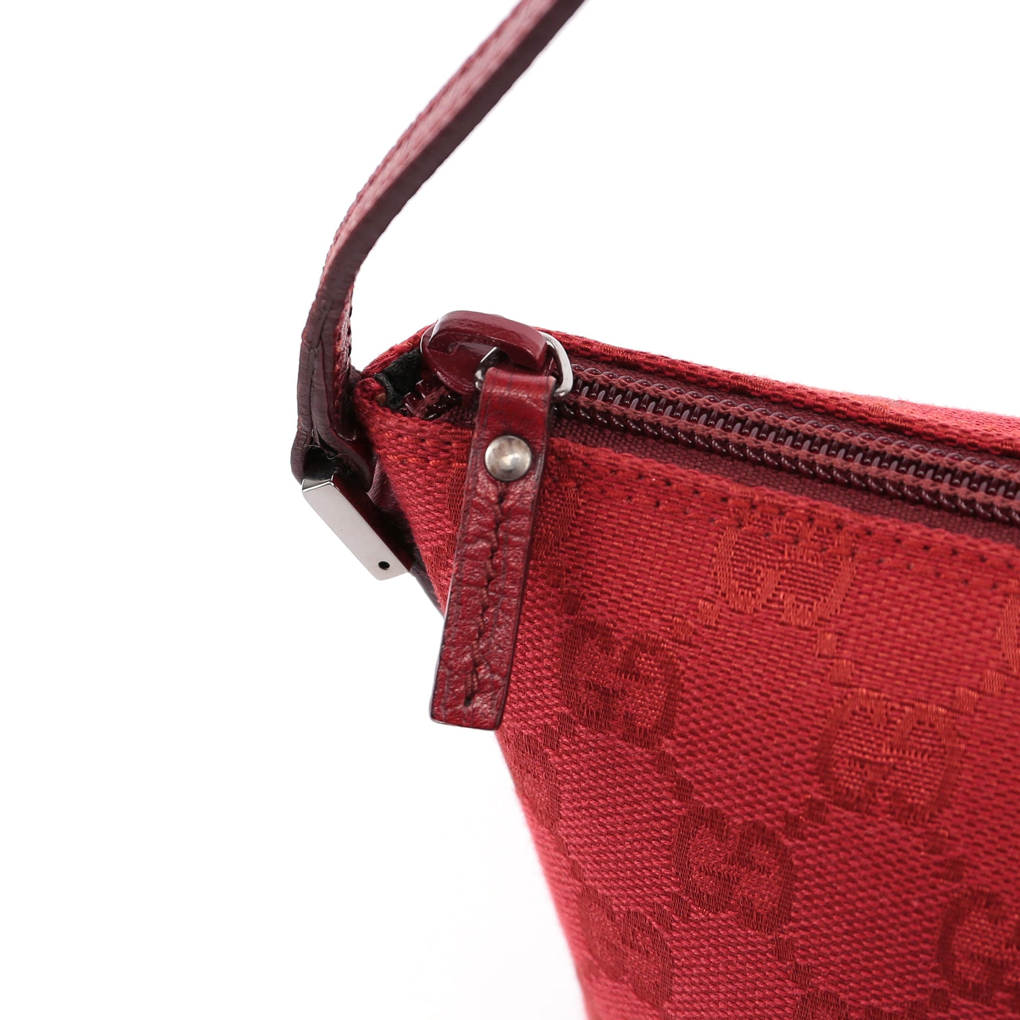 Gucci 07198 GG Boat Pochette en toile GG rouge