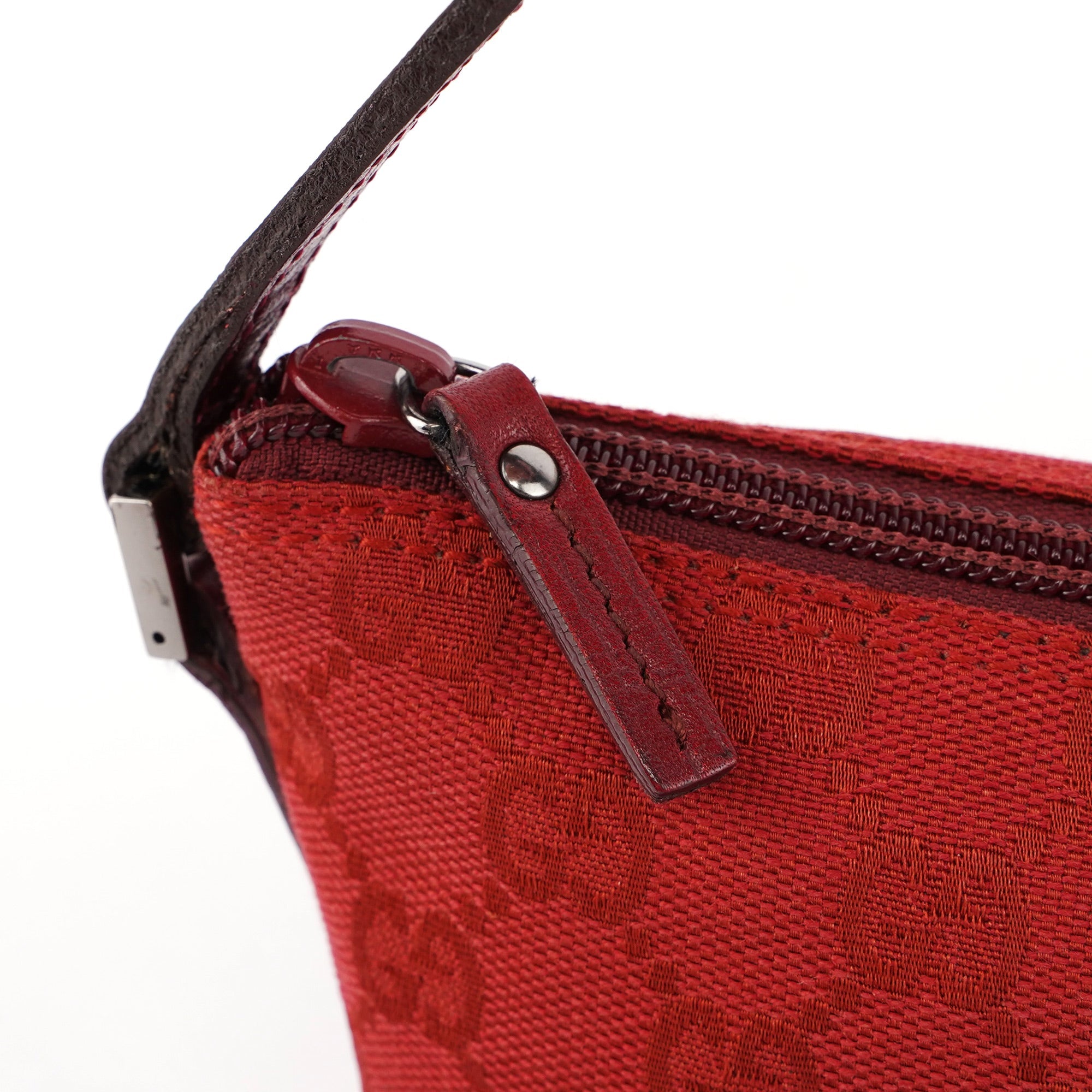 Gucci 07198 Red GG Boat Pochette