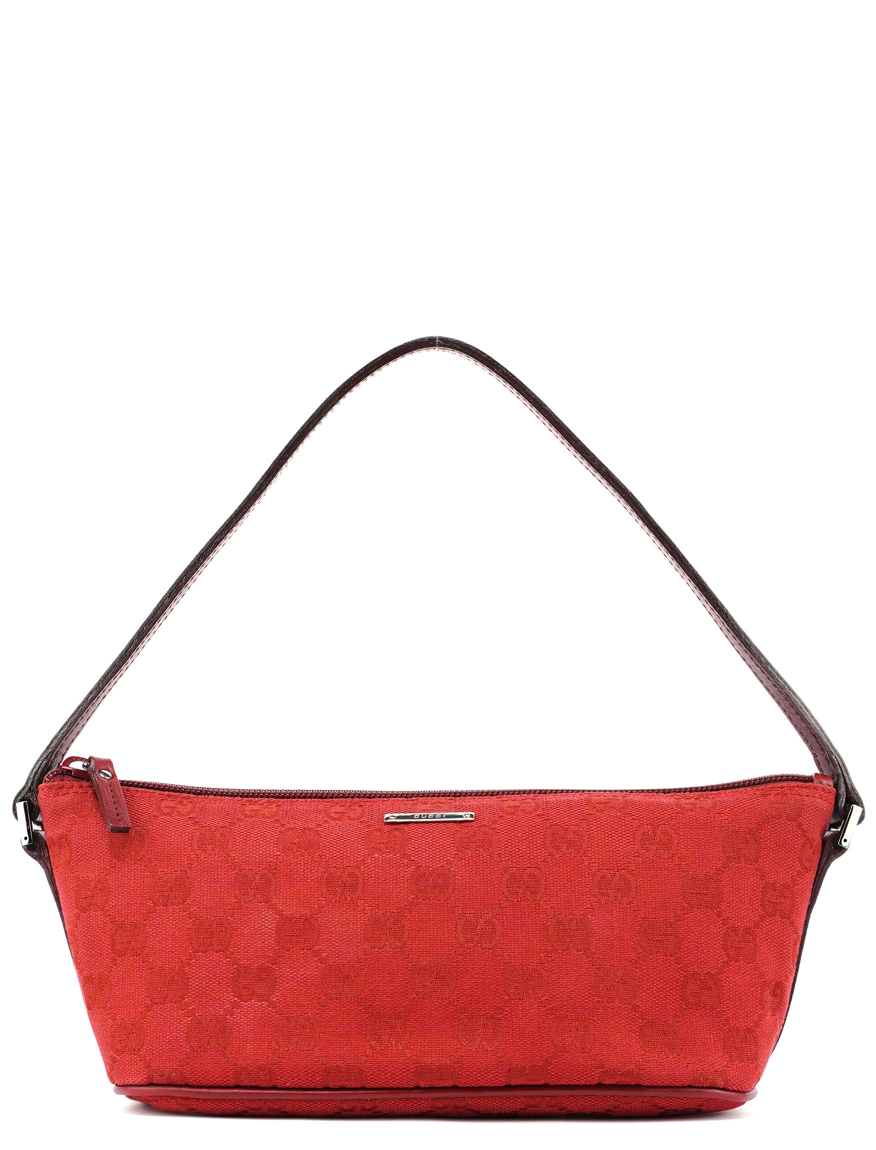 Gucci 07198 Red GG Boat Pochette