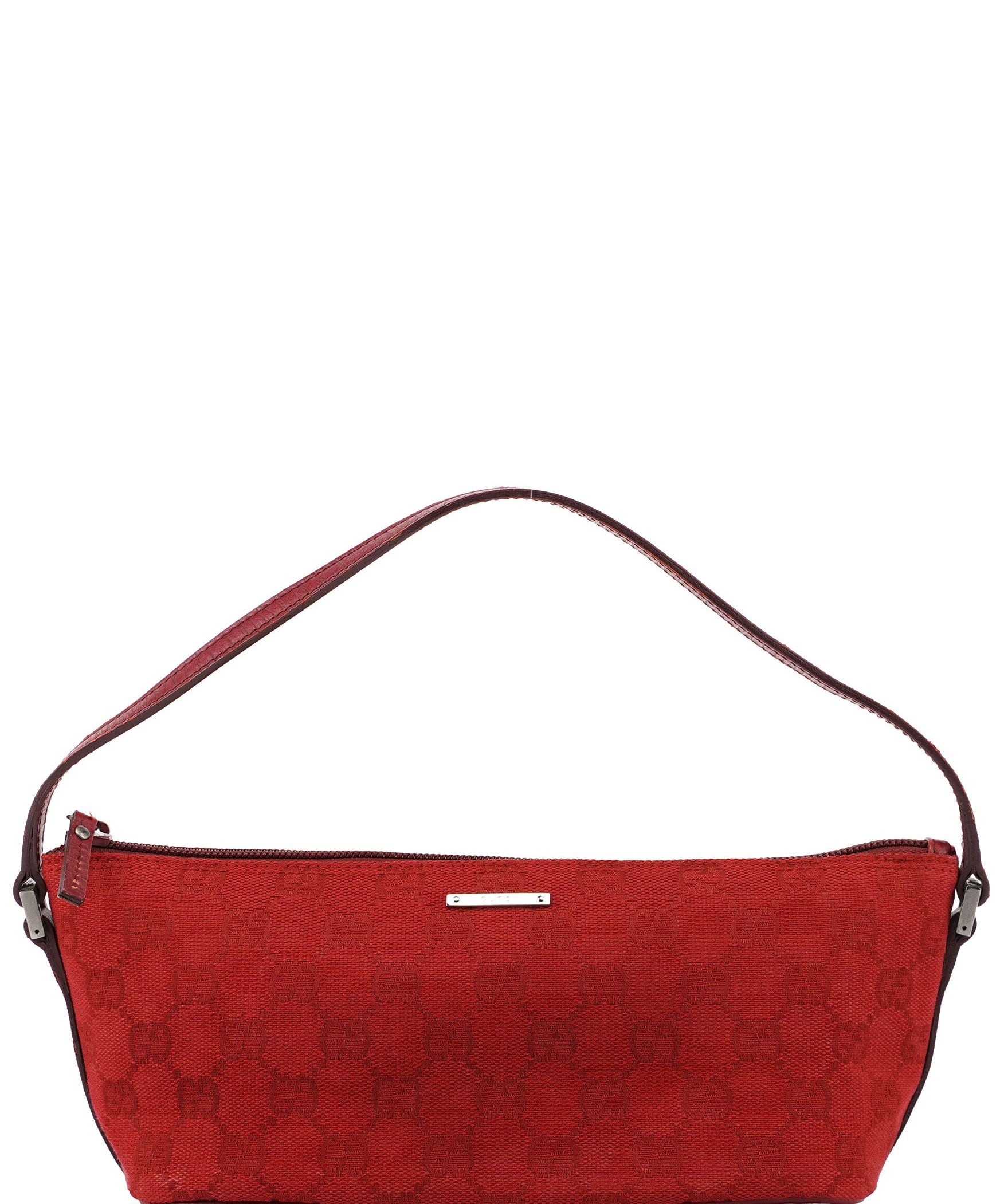 Gucci 07198 Red GG Boat Pochette