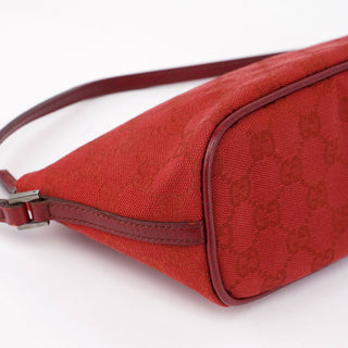 Gucci 07198 Red GG Boat Pochette