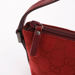 Gucci 07198 Red GG Boat Pochette