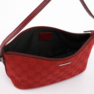 Gucci 07198 Red GG Boat Pochette