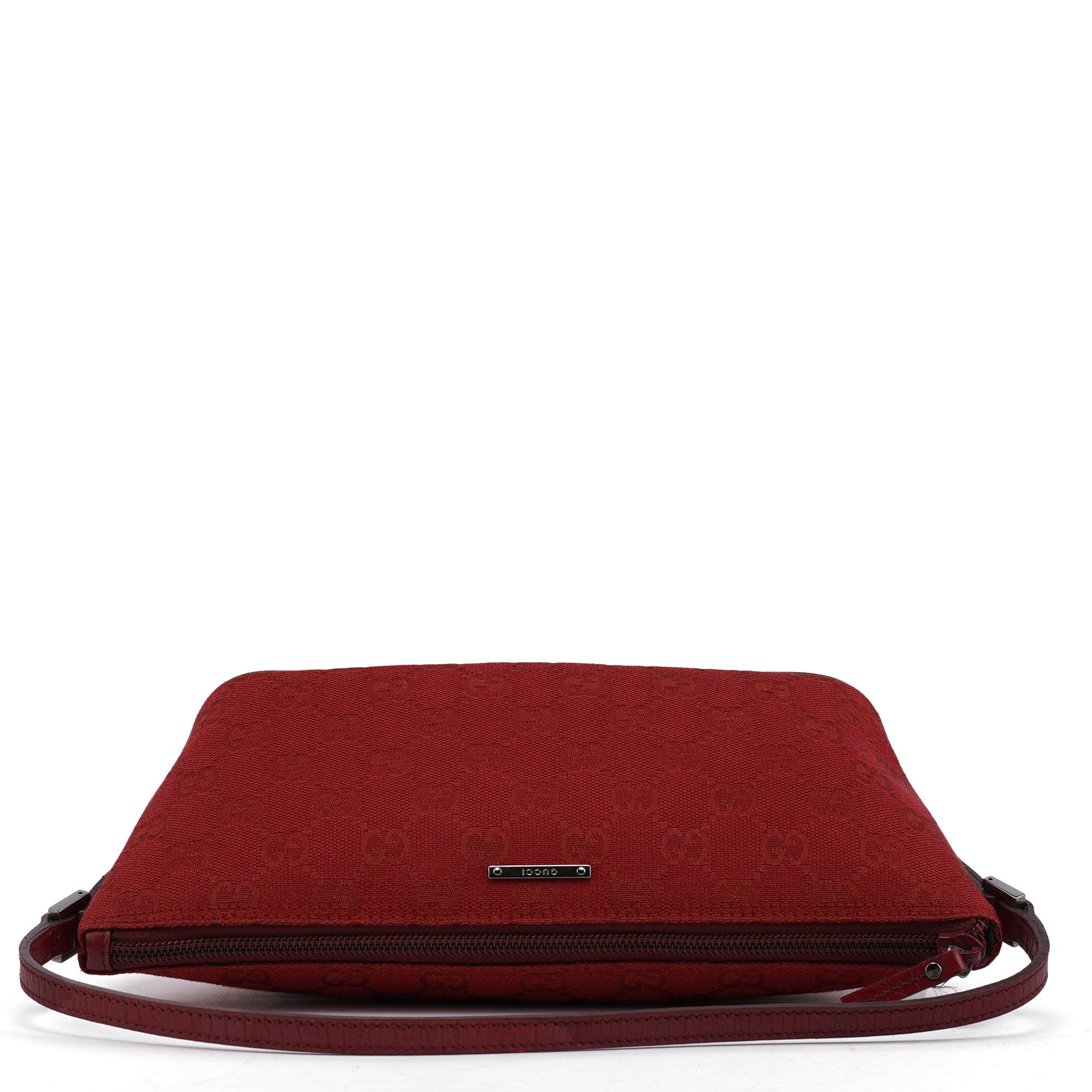 Gucci 07198 GG Boat Pochette en toile GG rouge