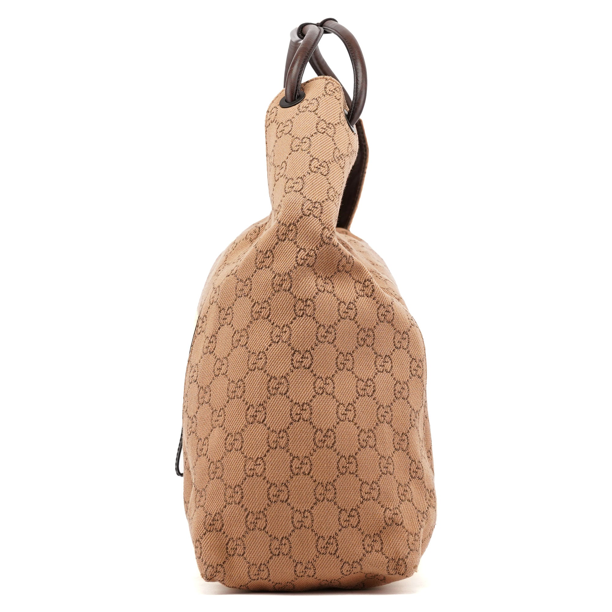 Gucci 101292 Sac hobo en toile GG beige