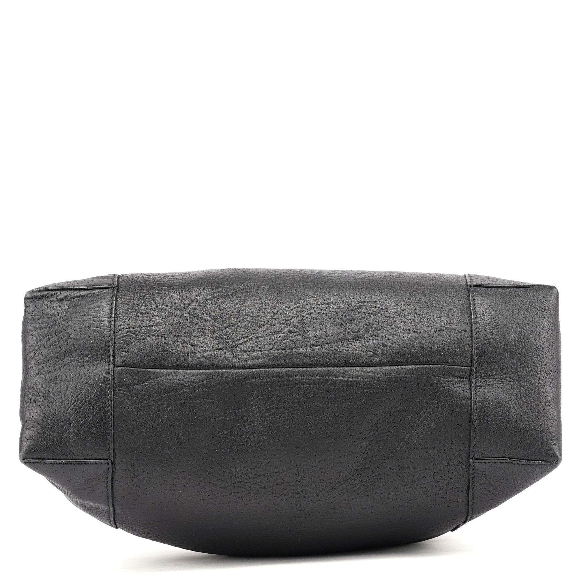 Gucci 101292 Black Leather Hobo Shoulder Bag