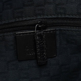 Gucci 101292 Black Leather Hobo Shoulder Bag