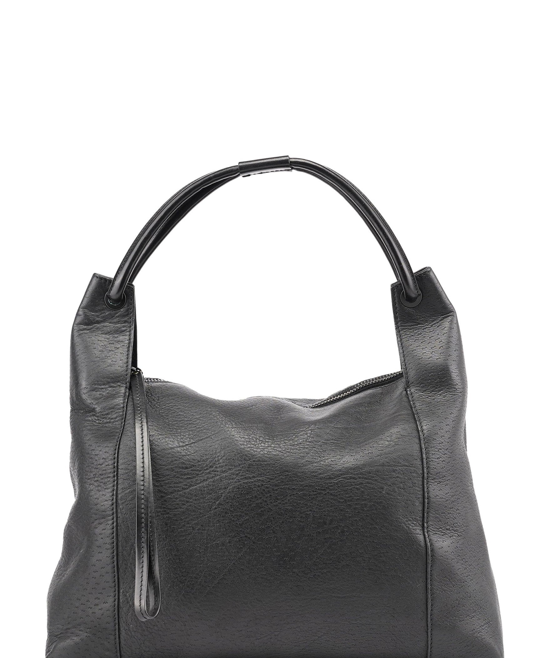 Gucci 101292 Black Leather Hobo Shoulder Bag