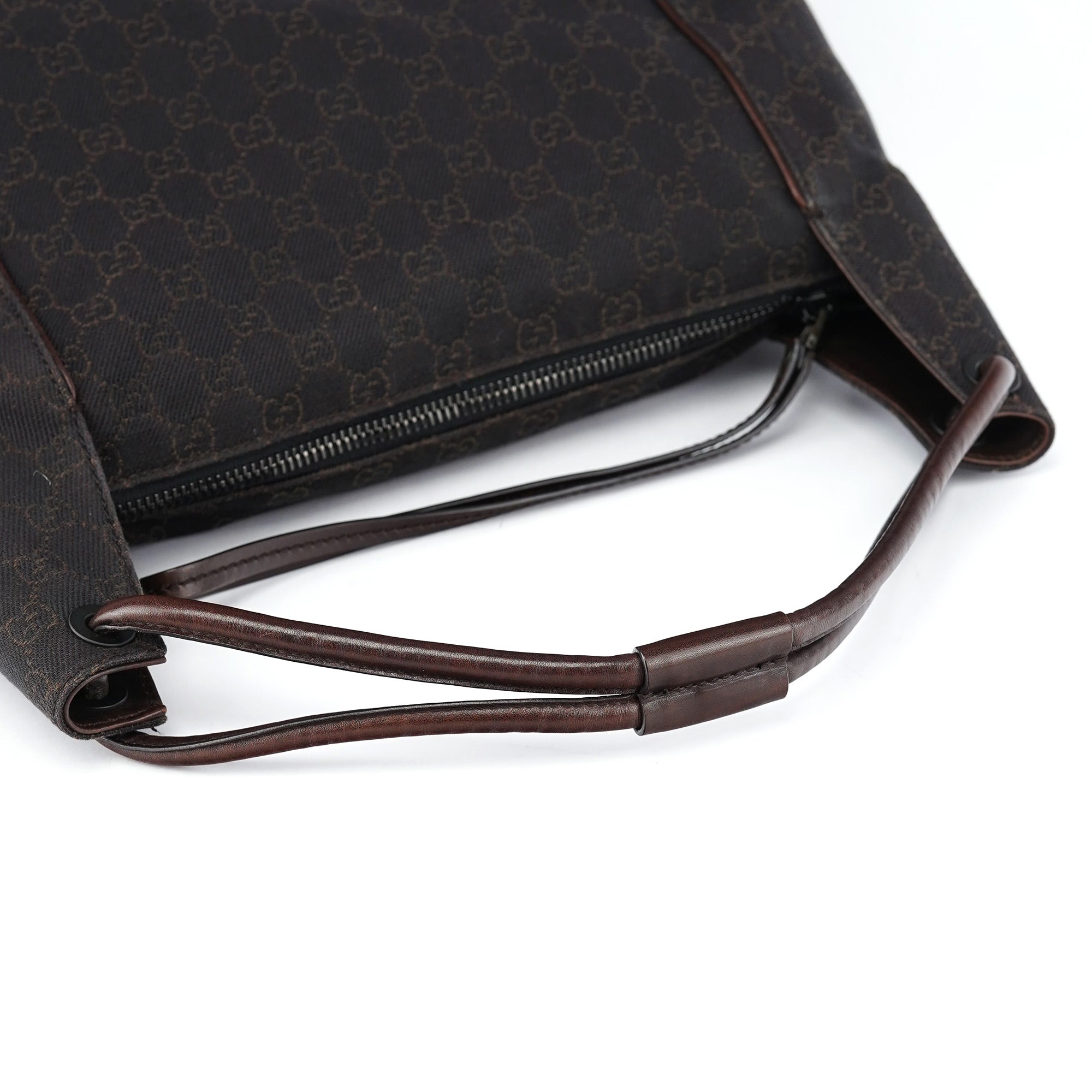 Gucci 101292 Brown GG Hobo Shoulder Bag