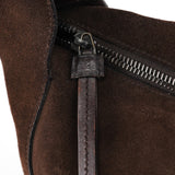 Gucci 101292 Brown Suede Hobo Shoulder Bag