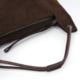 Gucci 101292 Brown Suede Hobo Shoulder Bag