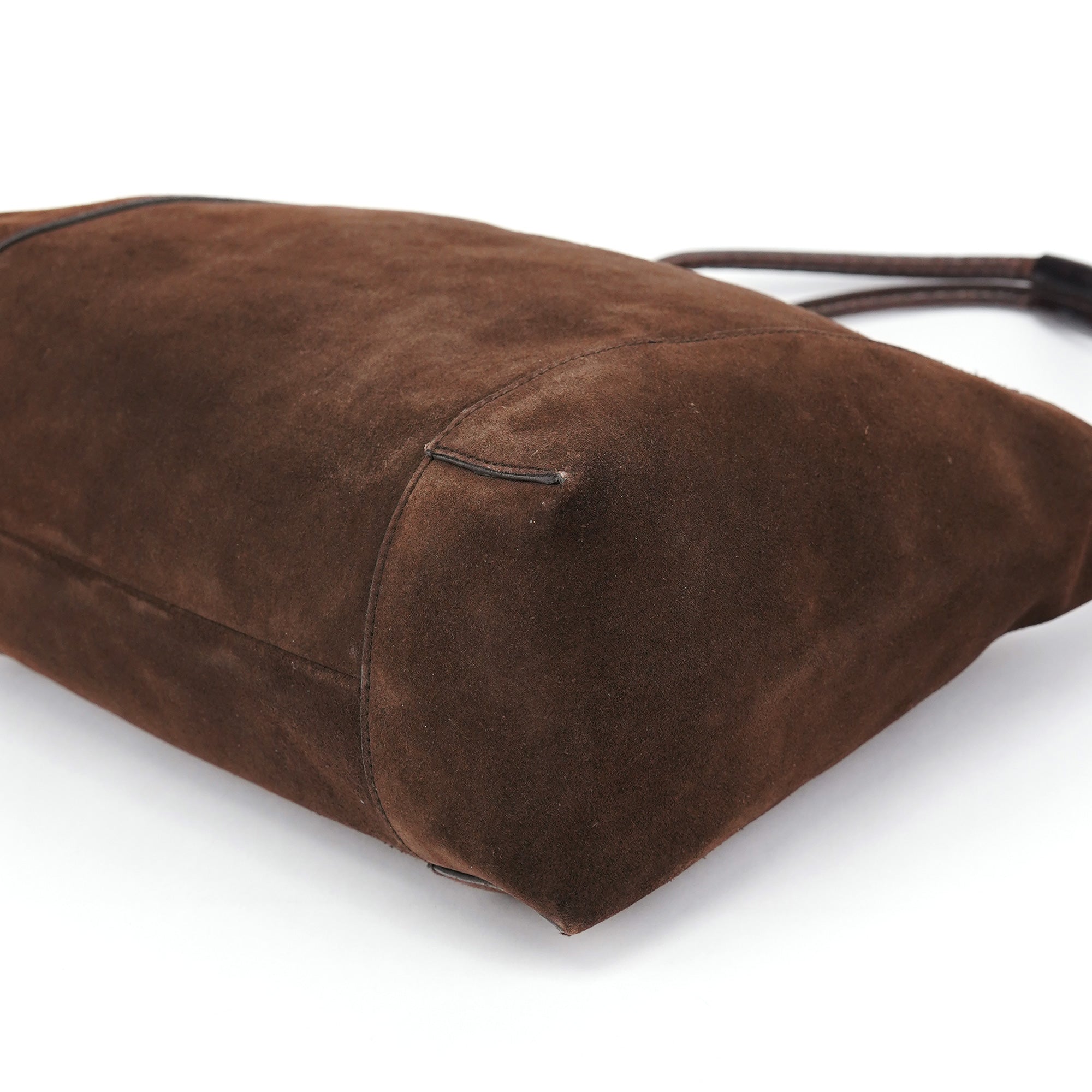 Gucci 101292 Brown Suede Hobo Shoulder Bag
