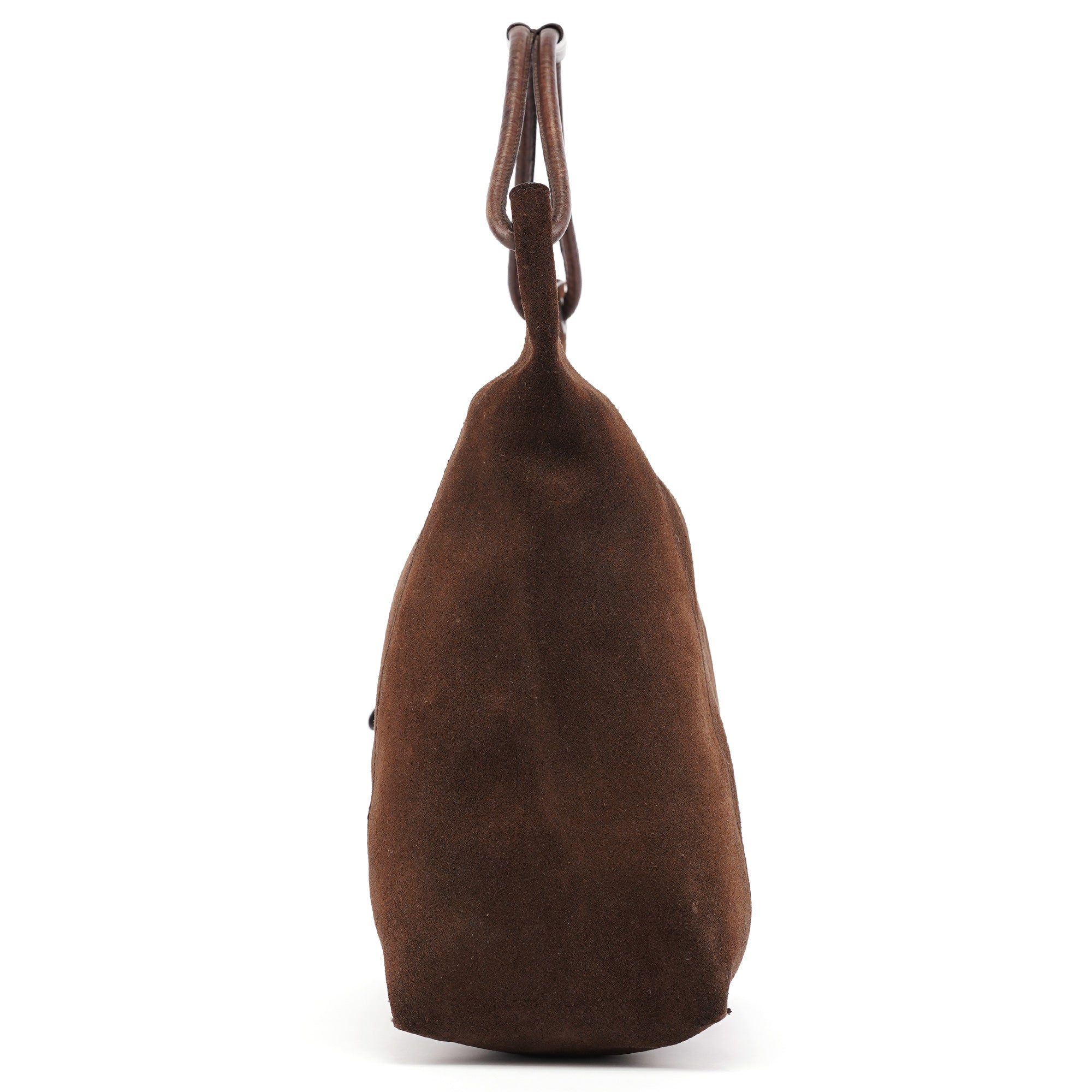 Gucci 101292 Brown Suede Hobo Shoulder Bag