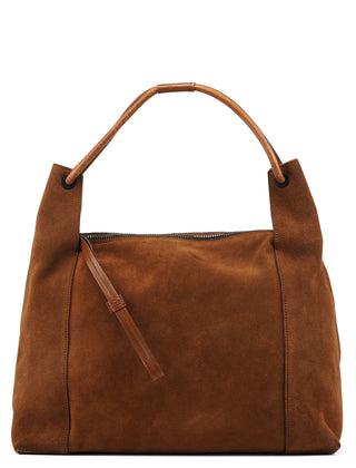 Gucci 101292 Brown Suede Hobo Shoulder Bag