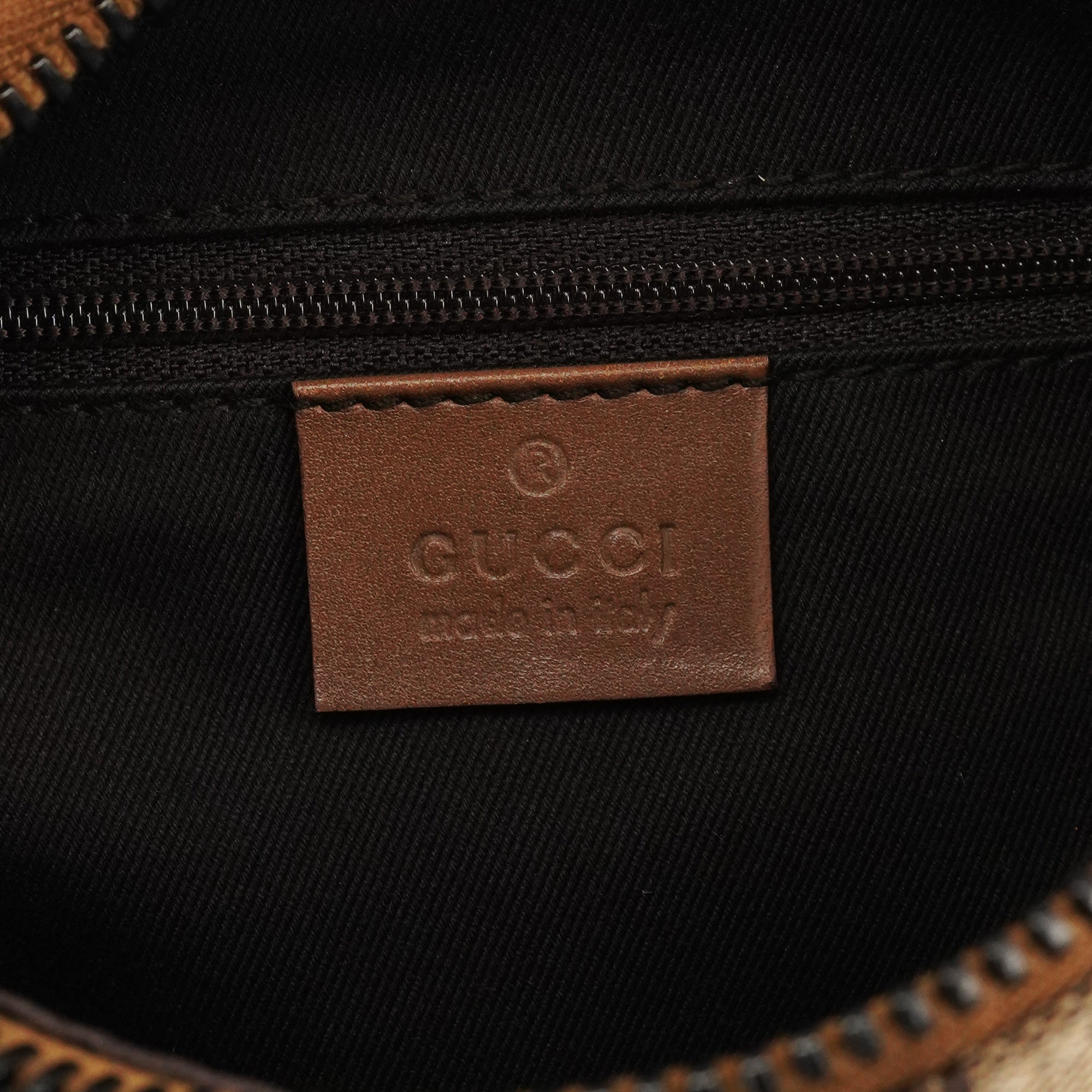Gucci 101333 Hobo Schultertasche aus GG Canvas in Beige