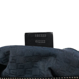 Gucci 101333 Black Leather Hobo Shoulder Bag