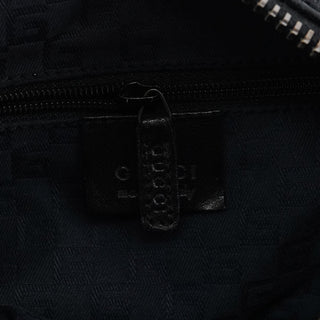Gucci 101333 Black Leather Hobo Shoulder Bag
