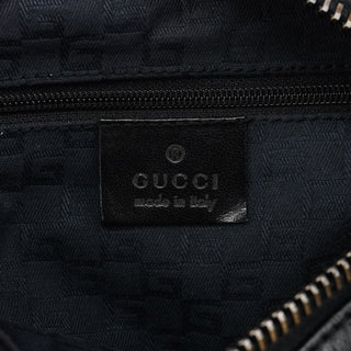 Gucci 101333 Black Leather Hobo Shoulder Bag