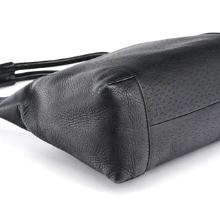 Gucci 101333 Black Leather Hobo Shoulder Bag