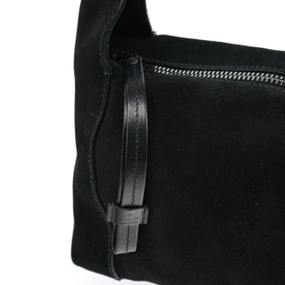 Gucci 101333 Black Suede Hobo Shoulder Bag