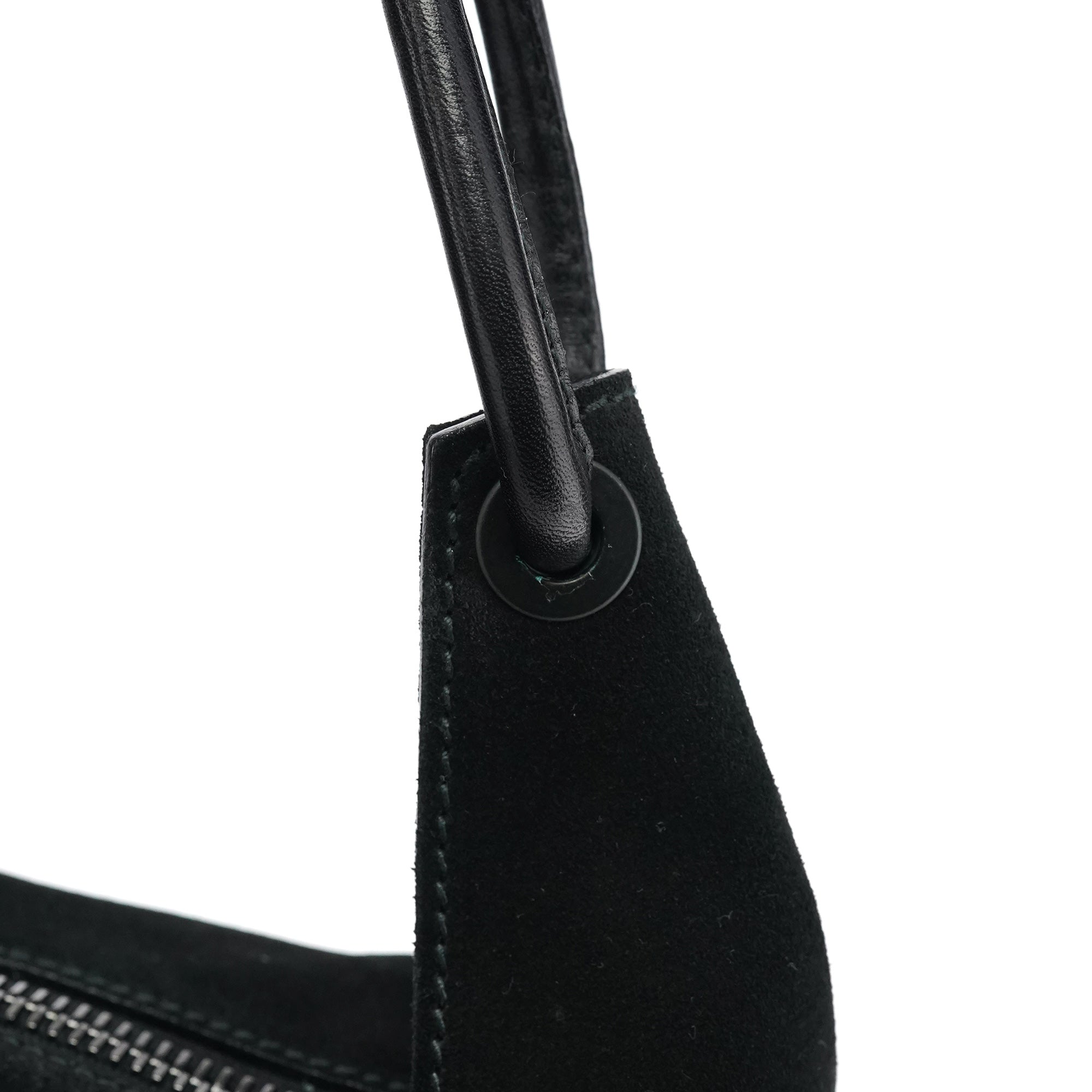 Gucci 101333 Black Suede Hobo Shoulder Bag