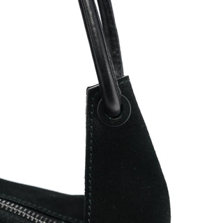Gucci 101333 Black Suede Hobo Shoulder Bag