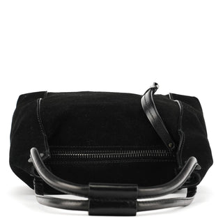 Gucci 101333 Black Suede Hobo Shoulder Bag