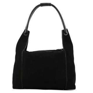 Gucci 101333 Black Suede Hobo Shoulder Bag
