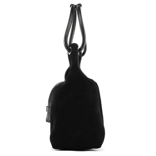 Gucci 101333 Black Suede Hobo Shoulder Bag