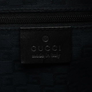Gucci 101333 Black Textured Leather Shoulder Bag