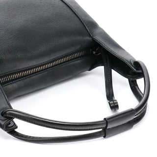 Gucci 101333 Black Textured Leather Shoulder Bag