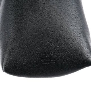 Gucci 101333 Black Textured Leather Shoulder Bag