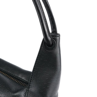 Gucci 101333 Black Textured Leather Shoulder Bag