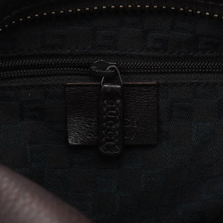 Gucci 101333 Brown Leather Hobo Shoulder Bag