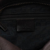 Gucci 101333 Brown Leather Hobo Shoulder Bag