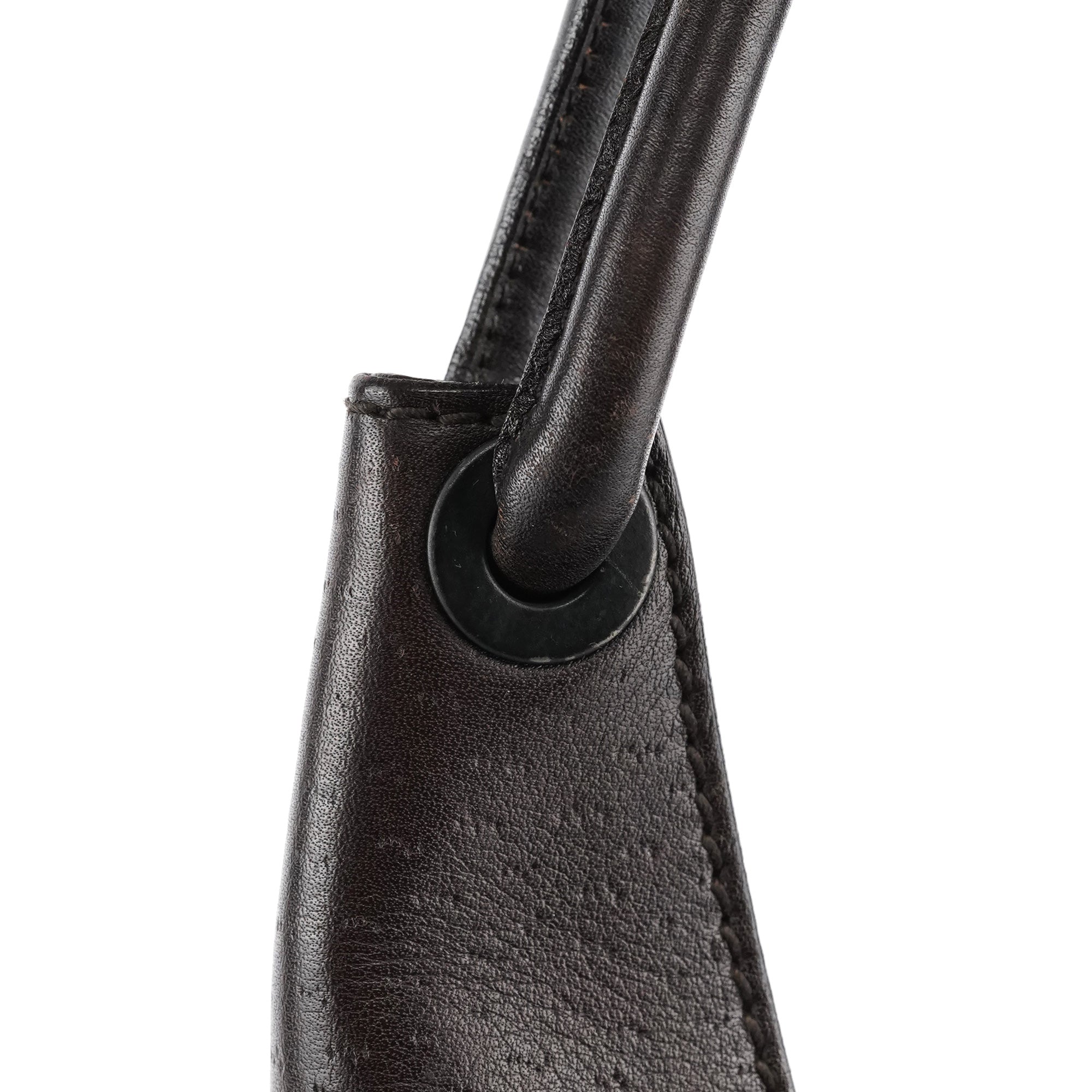 Gucci 101333 Brown Leather Hobo Shoulder Bag