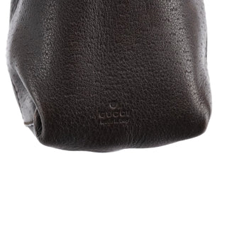 Gucci 101333 Brown Leather Hobo Shoulder Bag