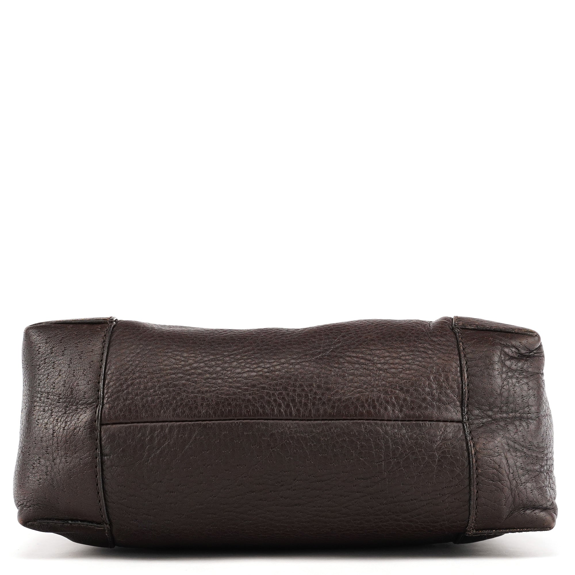 Gucci 101333 Brown Leather Hobo Shoulder Bag