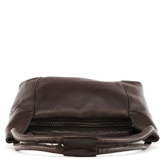 Gucci 101333 Brown Leather Hobo Shoulder Bag