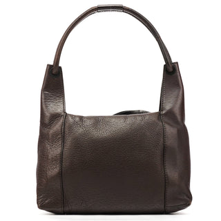 Gucci 101333 Brown Leather Hobo Shoulder Bag