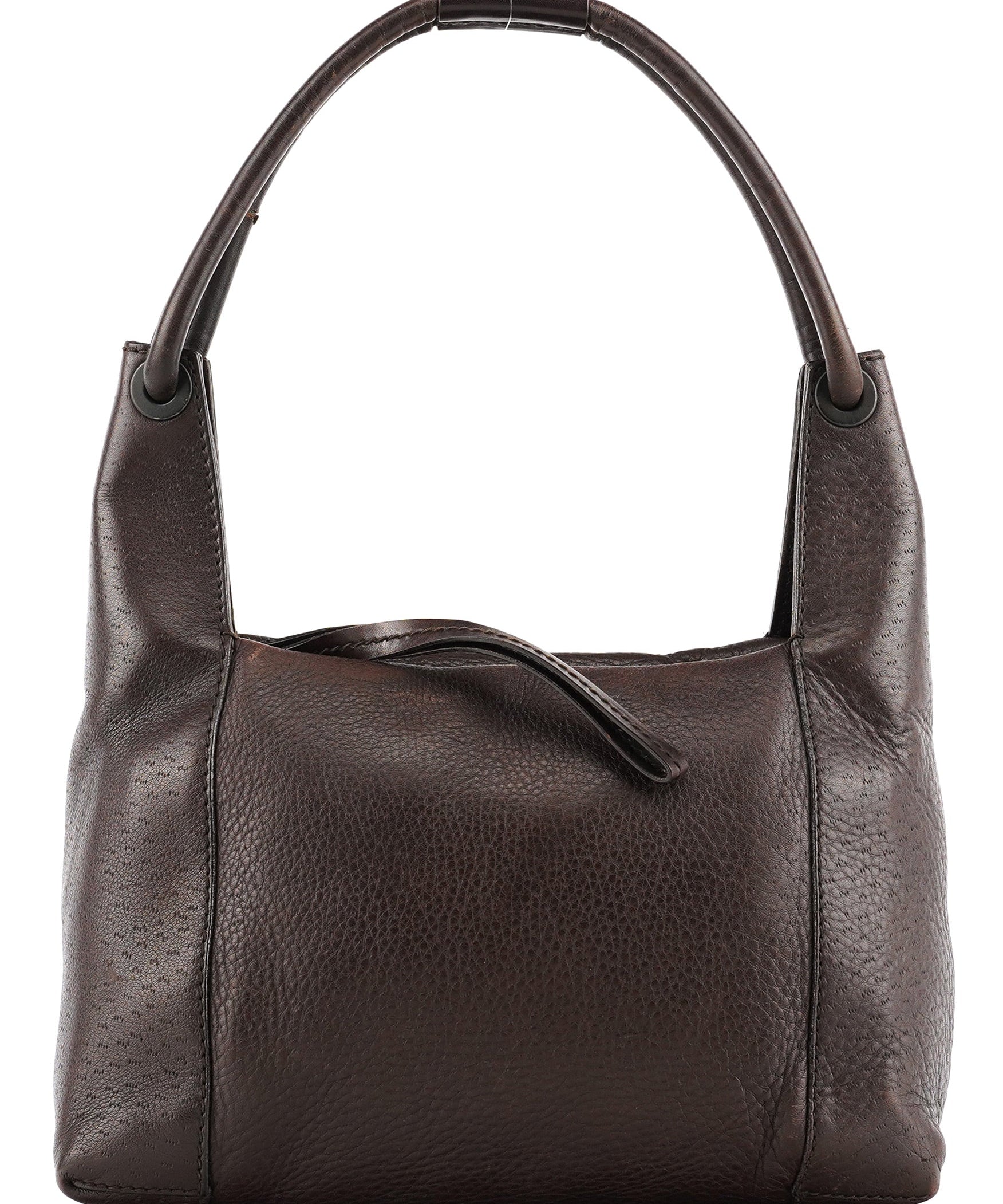 Gucci 101333 Brown Leather Hobo Shoulder Bag
