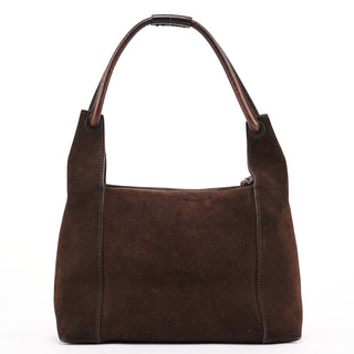 Gucci 101333 Brown Suede Hobo Shoulder Bag