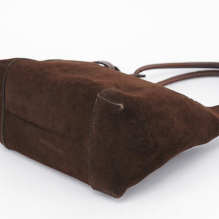 Gucci 101333 Brown Suede Hobo Shoulder Bag