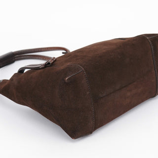 Gucci 101333 Brown Suede Hobo Shoulder Bag