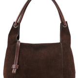 Gucci 101333 Brown Suede Hobo Shoulder Bag