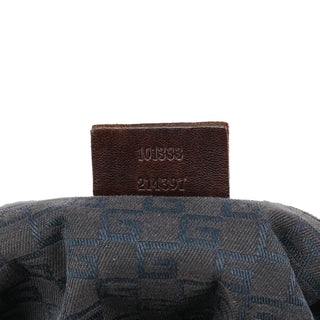 Gucci 101333 Brown Suede Hobo Shoulder Bag