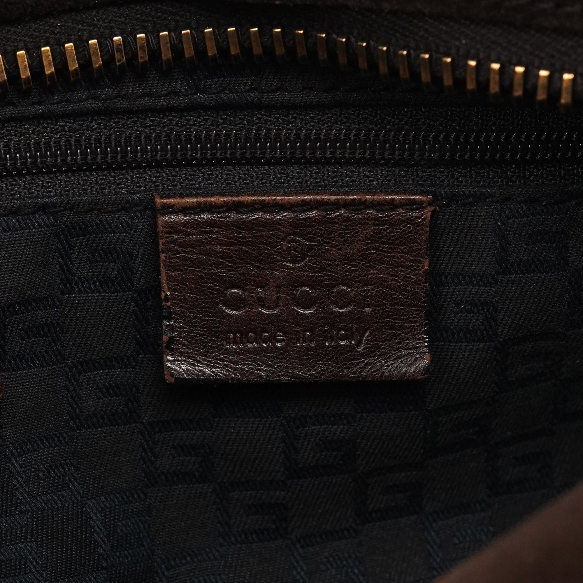 Gucci 101333 Brown Suede Hobo Shoulder Bag