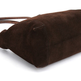 Gucci 101333 Brown Suede Hobo Shoulder Bag