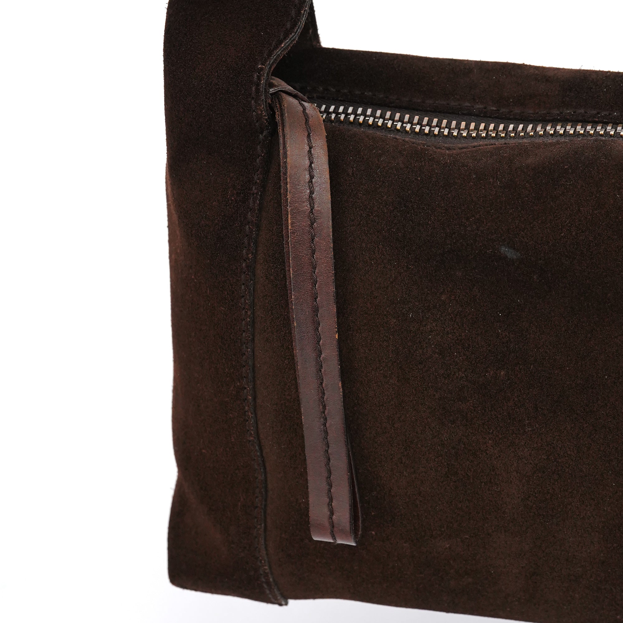 Gucci 101333 Brown Suede Hobo Shoulder Bag