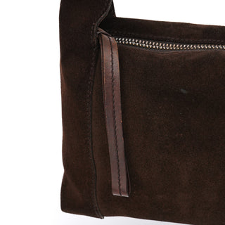 Gucci 101333 Brown Suede Hobo Shoulder Bag